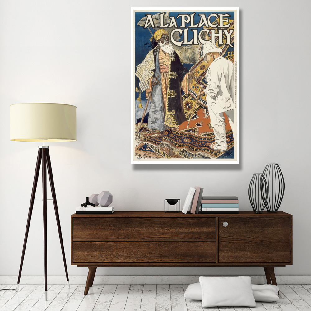 A la Place Clichy-Paper Art-42&quotx62"