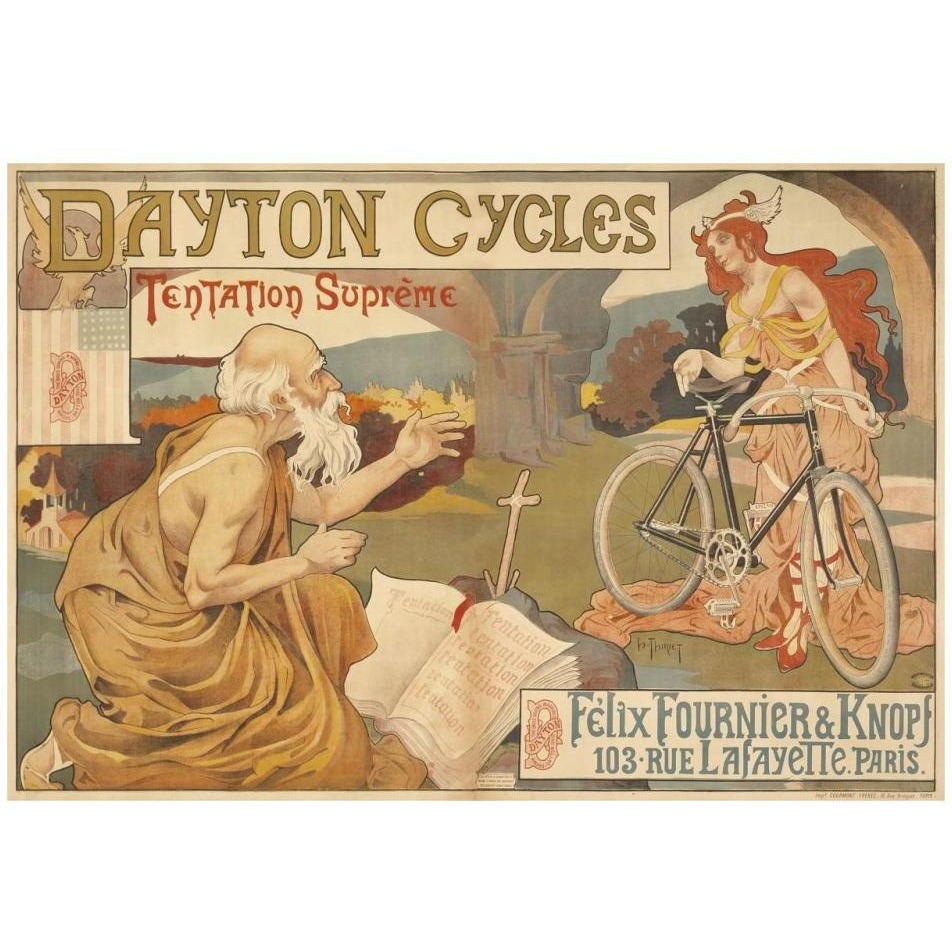 Dayton Cycles-Paper Art-32&quotx22"