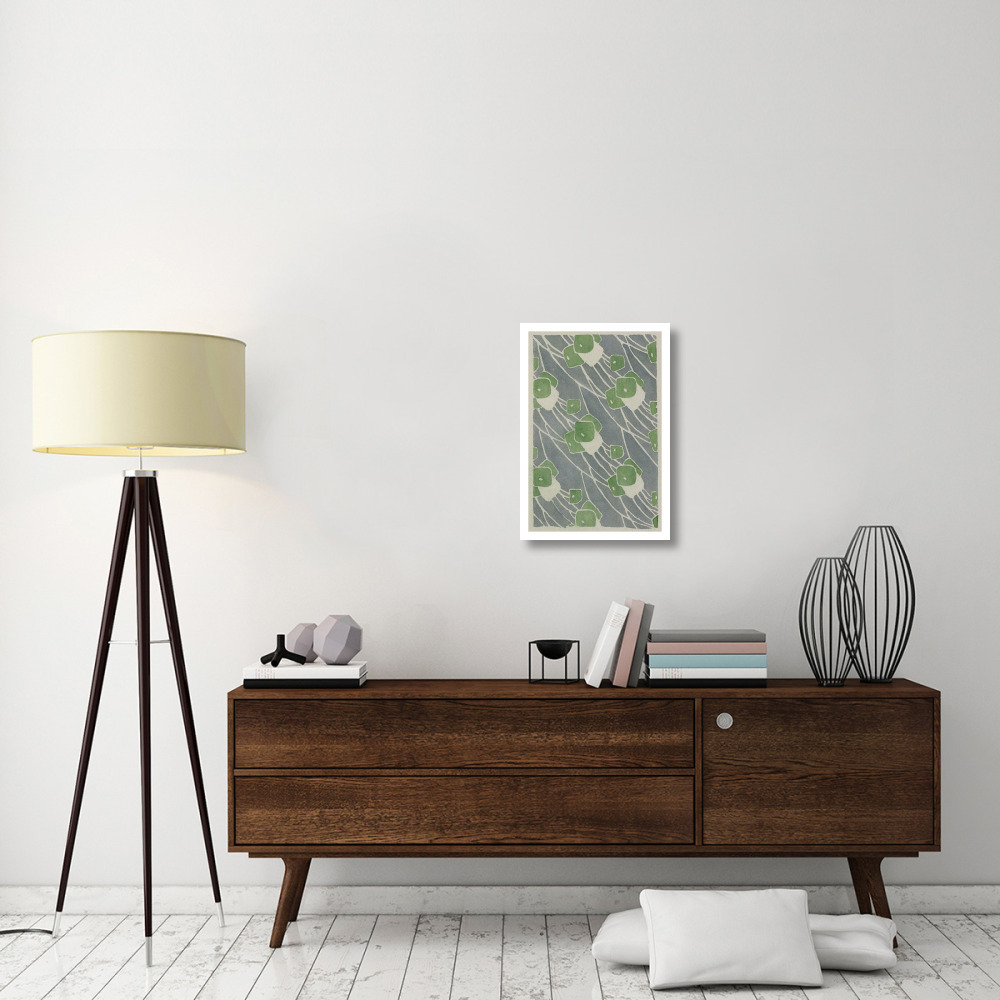 Green Geometric-Paper Art-18&quotx26"