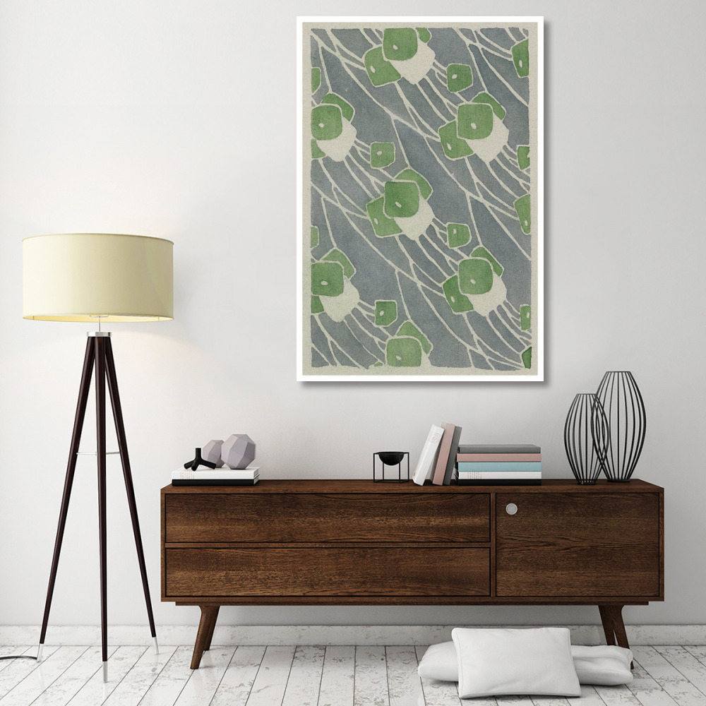 Green Geometric-Paper Art-42&quotx62"