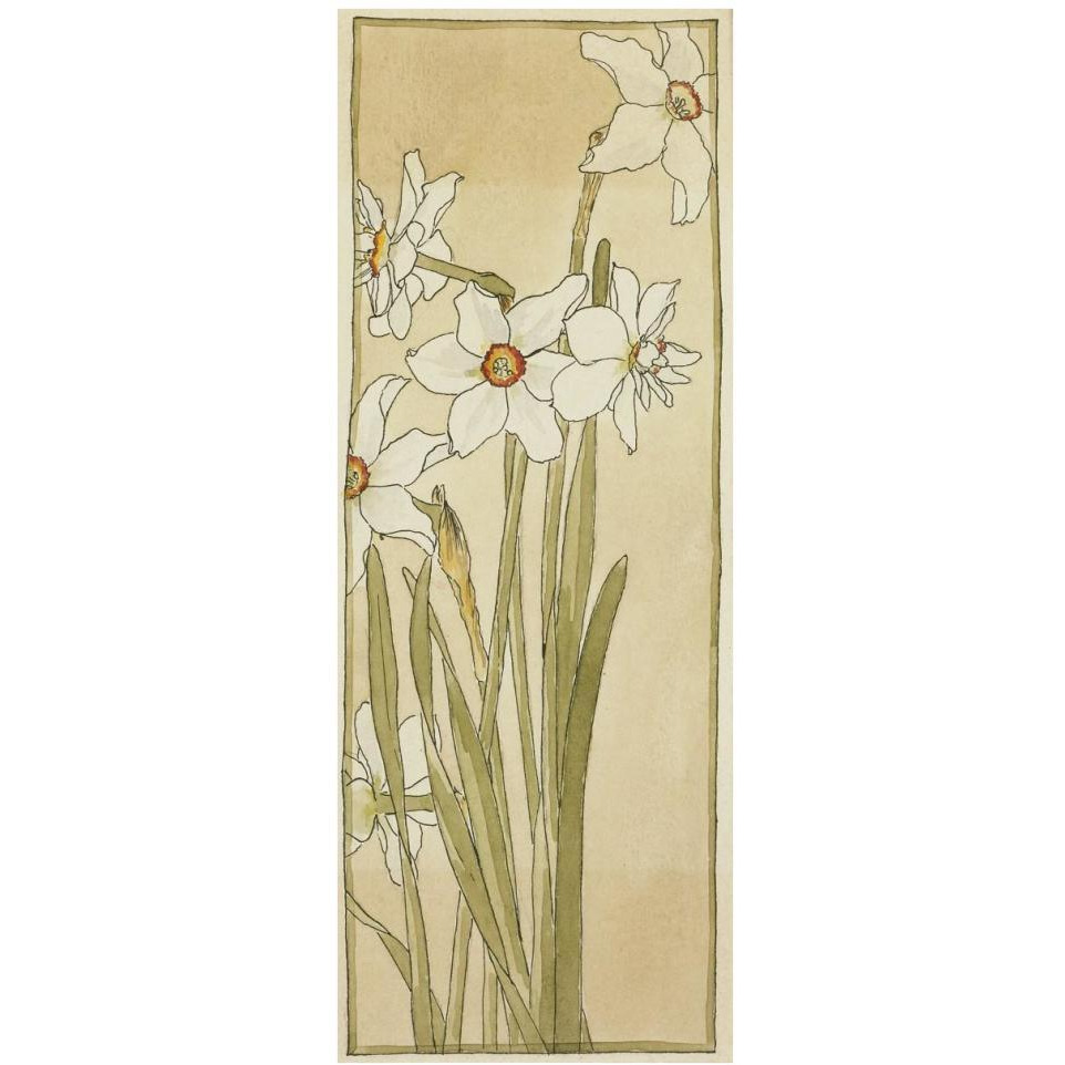 Poet's Narcissus-Paper Art-17&quotx42"