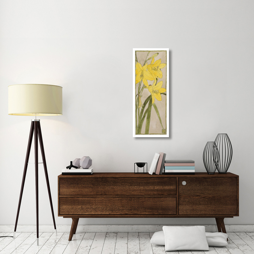 Yellow Daylily-Paper Art-17&quotx42"