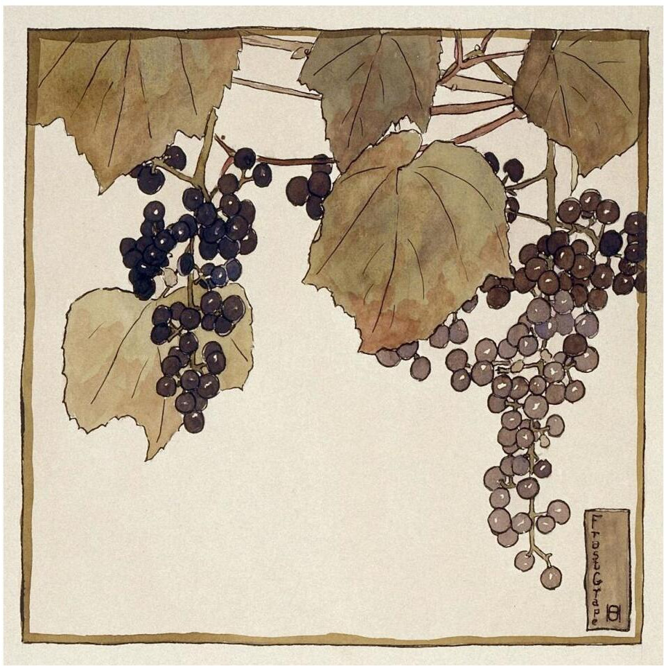 Frost Grape-Paper Art-42&quotx42"