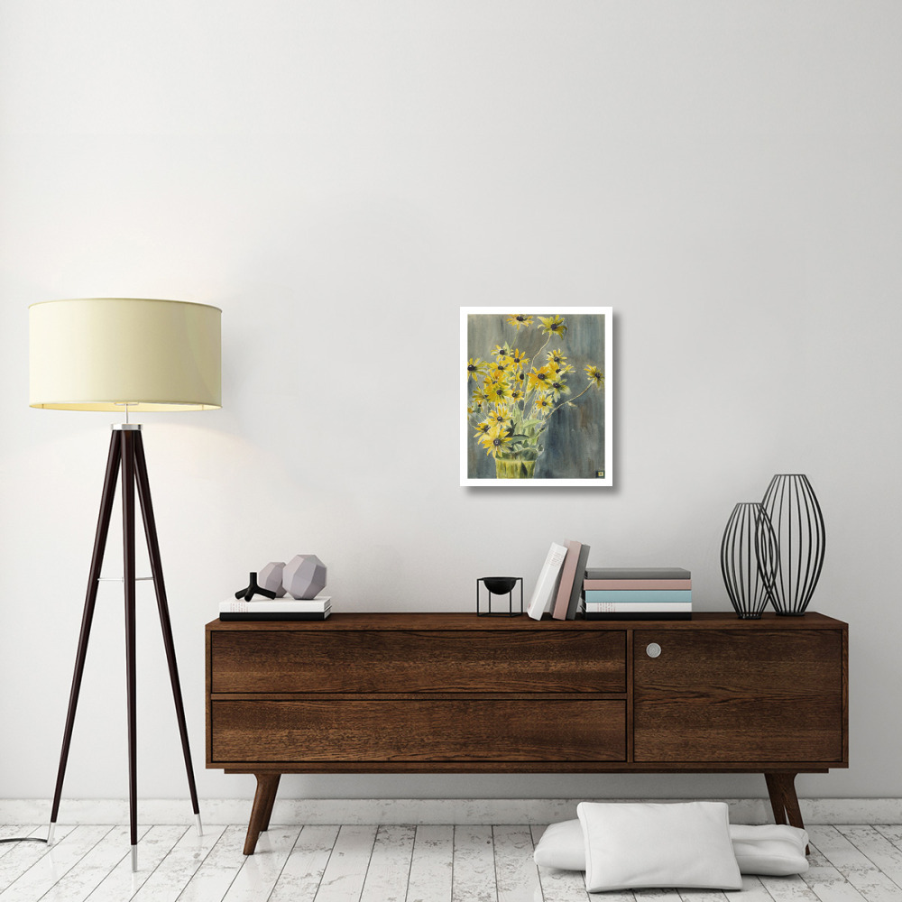 Vase with Blackeyed Susans-Paper Art-20&quotx24"