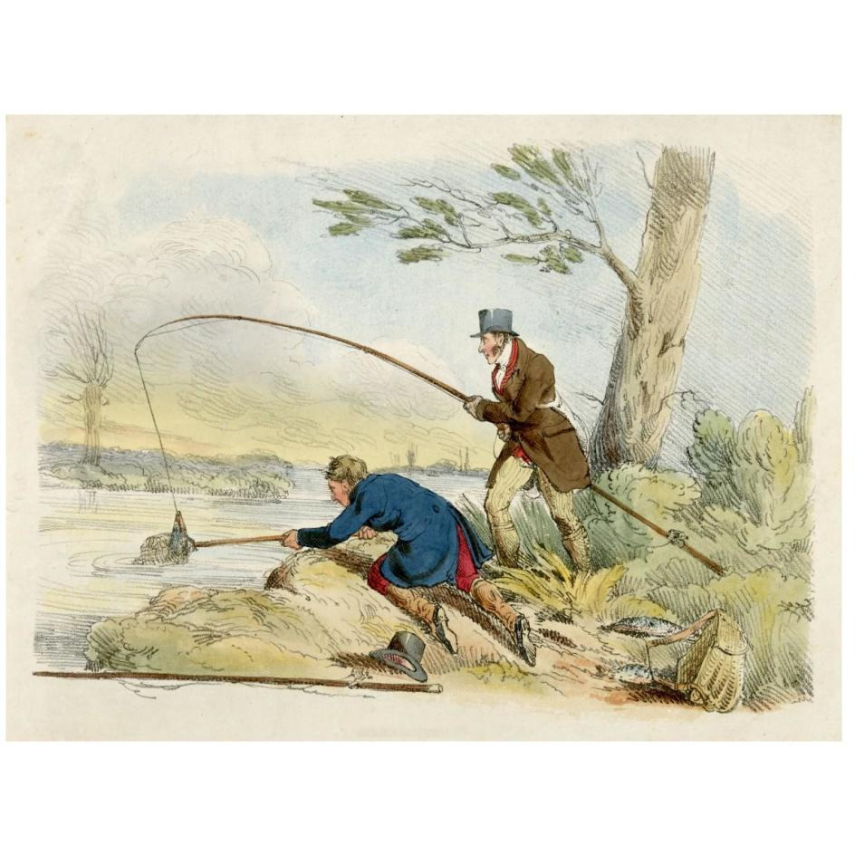 Fishing, 1817-Paper Art-26&quotx20"