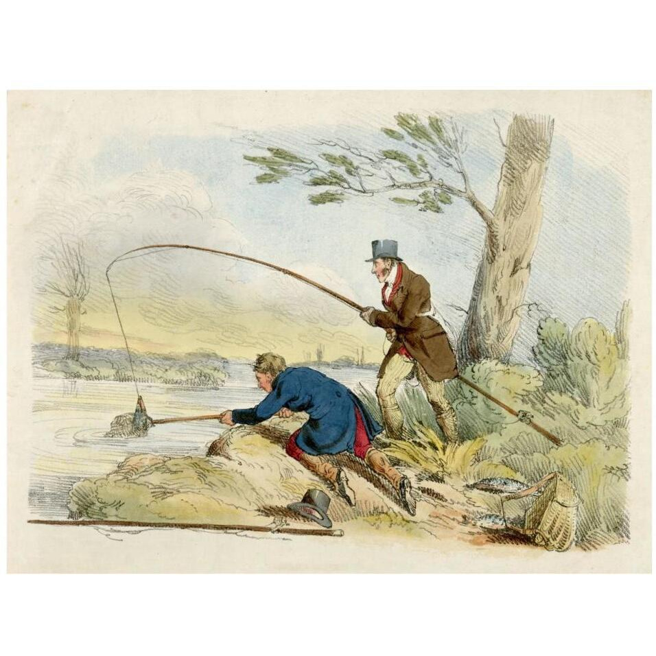 Fishing, 1817-Paper Art-34&quotx26"