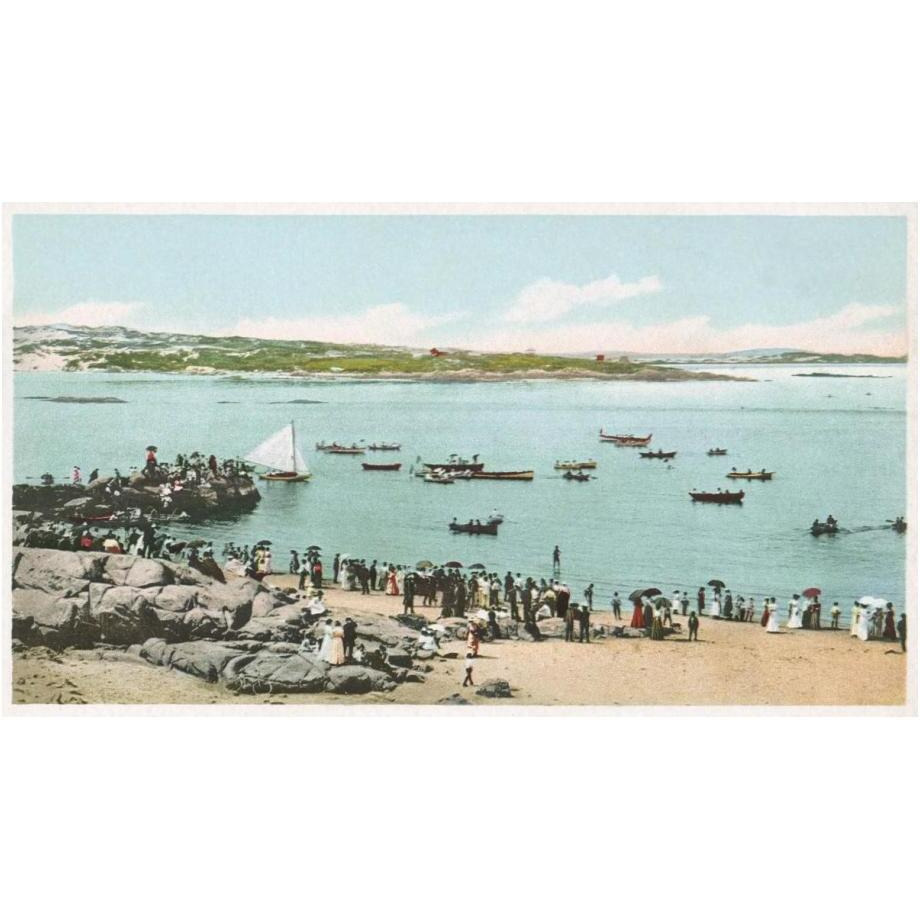 Water Sports At Annisquam, Glouchester, Mass., 1898-Paper Art-24&quotx14"