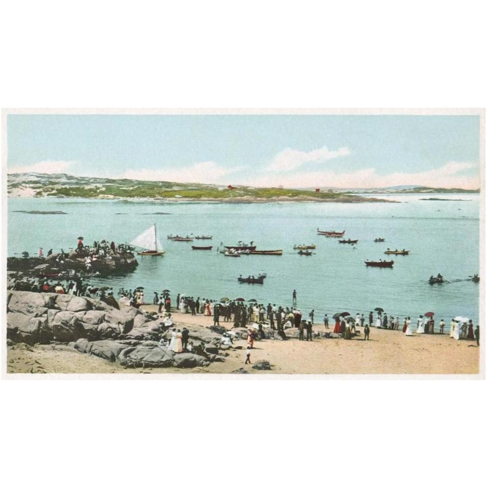Water Sports At Annisquam, Glouchester, Mass., 1898-Paper Art-38&quotx22"