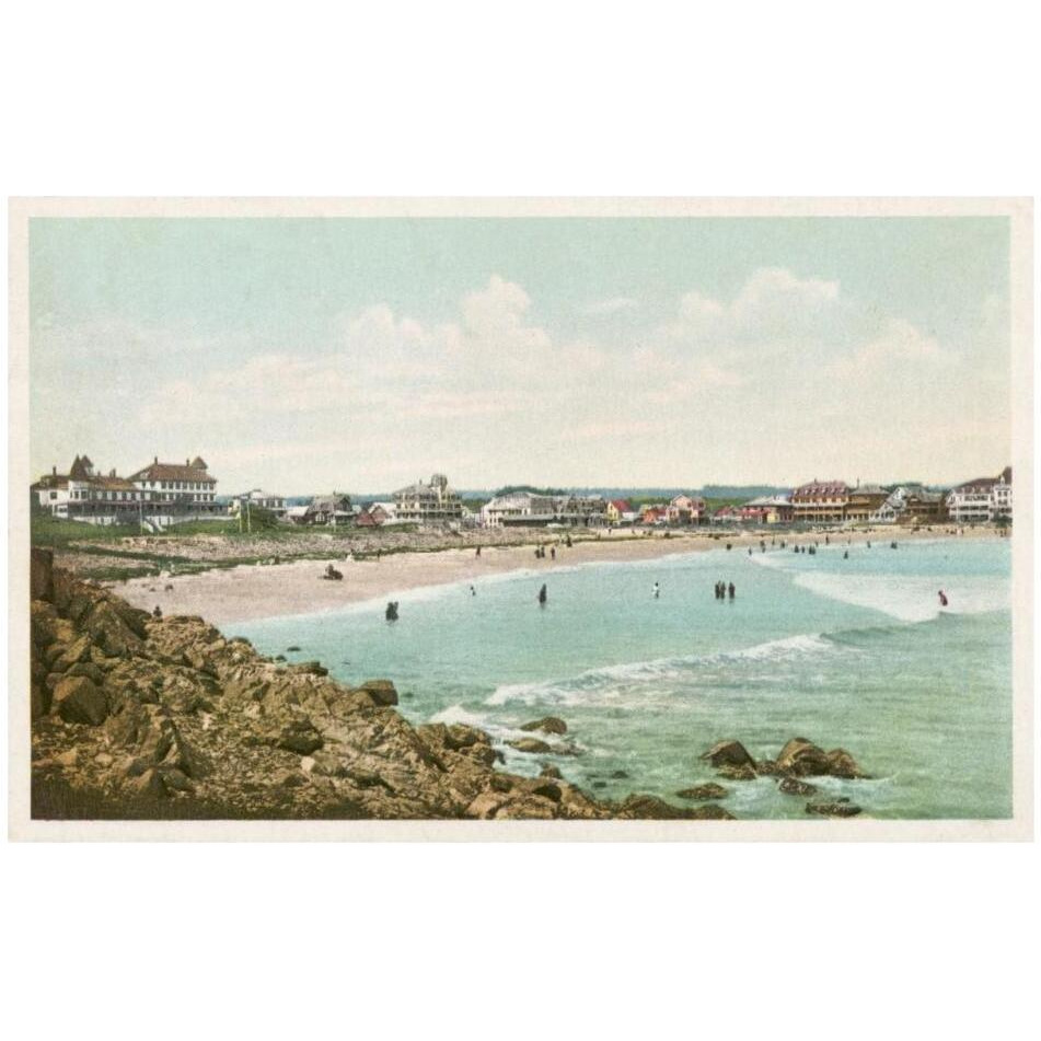 Bathing At York Beach, York Beach, Me., 1898-Paper Art-32&quotx21"