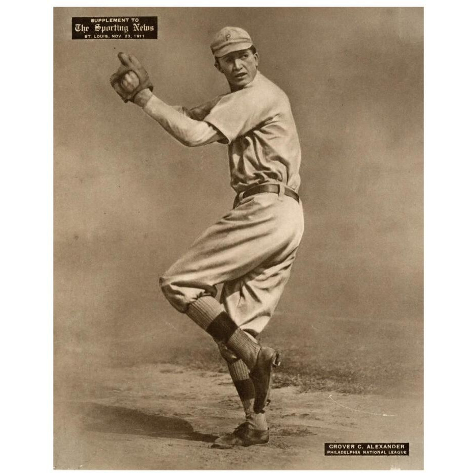 Grover C. Alexander, Philadelphia National League, 1880-Paper Art-18&quotx22"