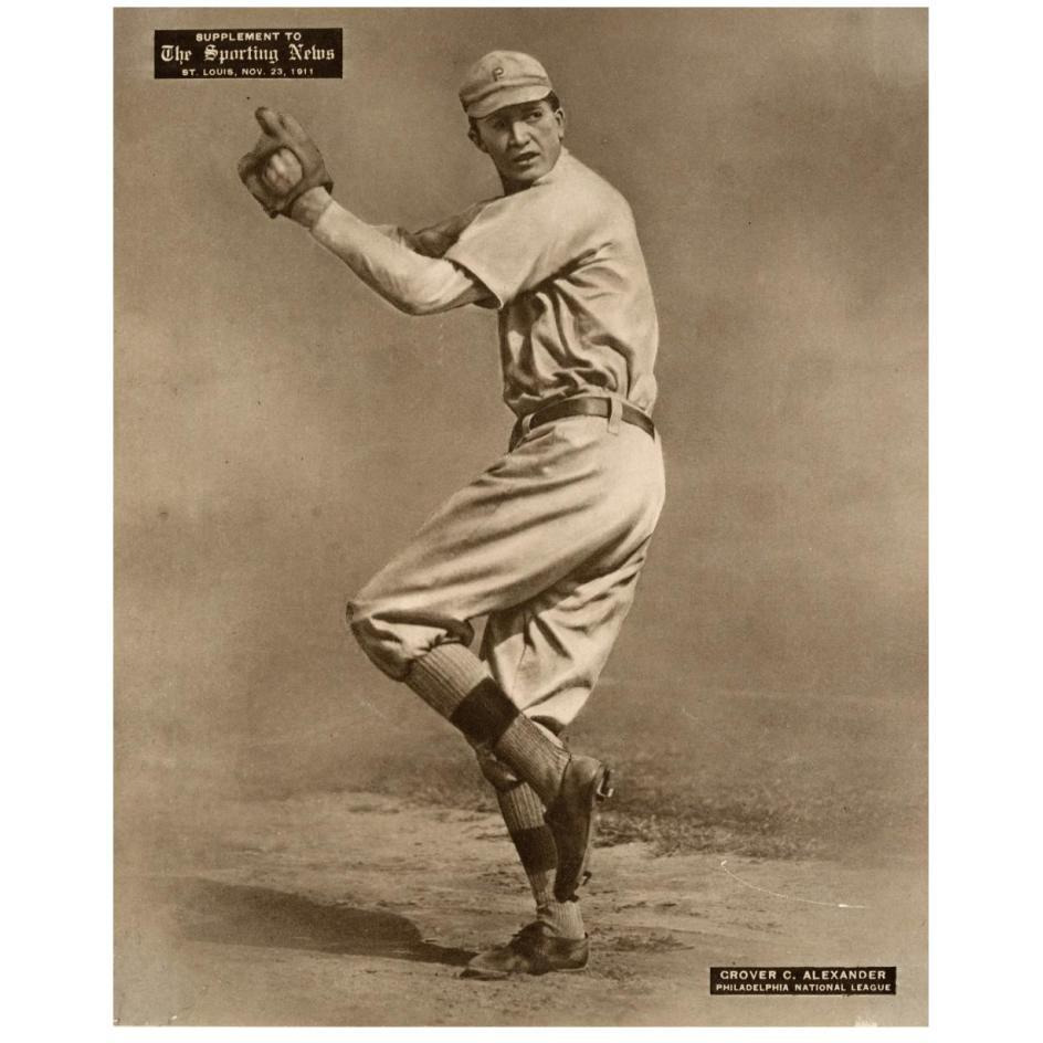 Grover C. Alexander, Philadelphia National League, 1880-Paper Art-22&quotx26"