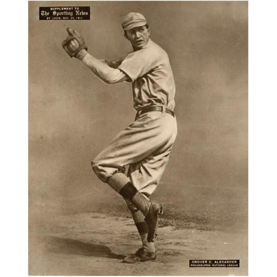 Grover C. Alexander, Philadelphia National League, 1880-Paper Art-24&quotx30"