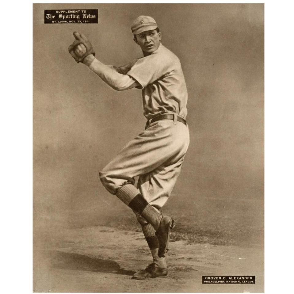 Grover C. Alexander, Philadelphia National League, 1880-Paper Art-30&quotx37"