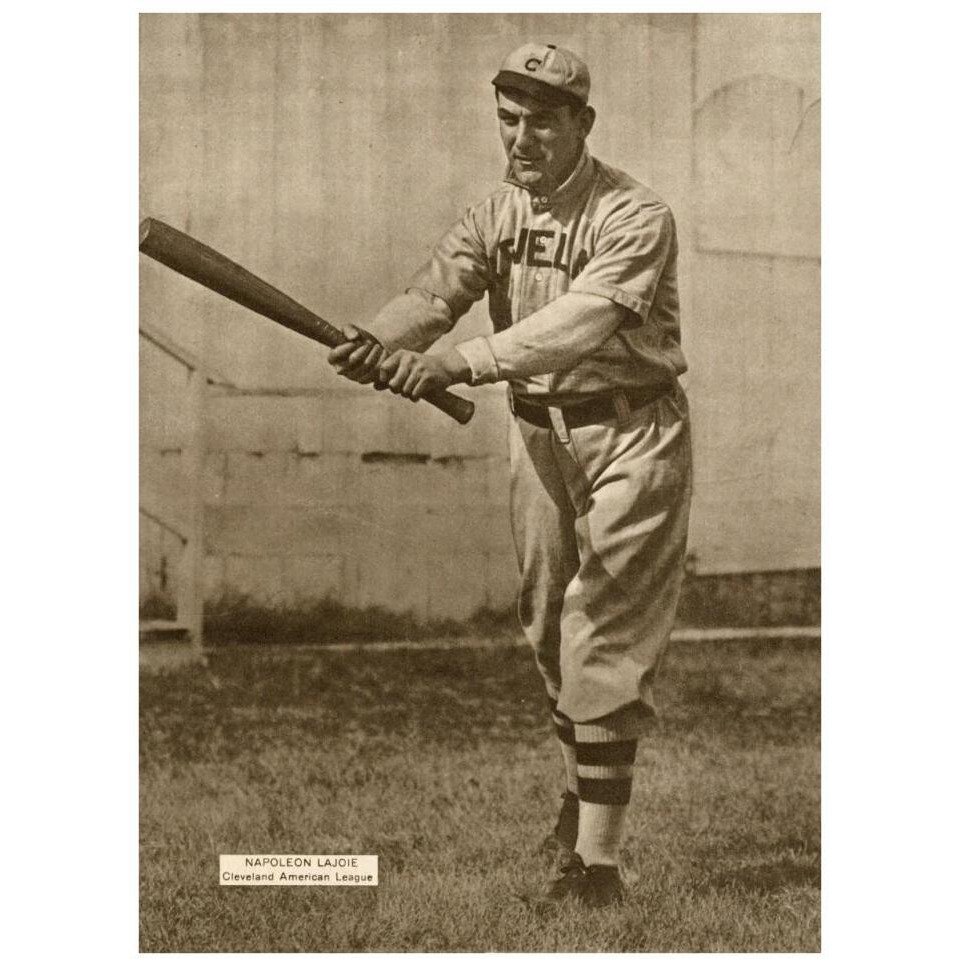 Napoleon Lajoie, Cleveland American League, 1880-Paper Art-26&quotx34"