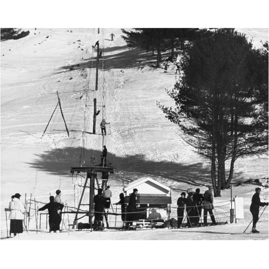 Ski Tow - Hanover, New Hampshire, 1936-Paper Art-30&quotx24"