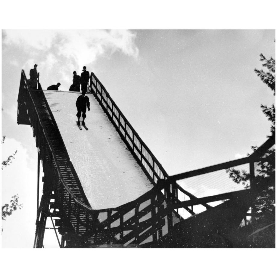 Ski Jump. Hanover, New Hampshire, 1936-Paper Art-22&quotx18"