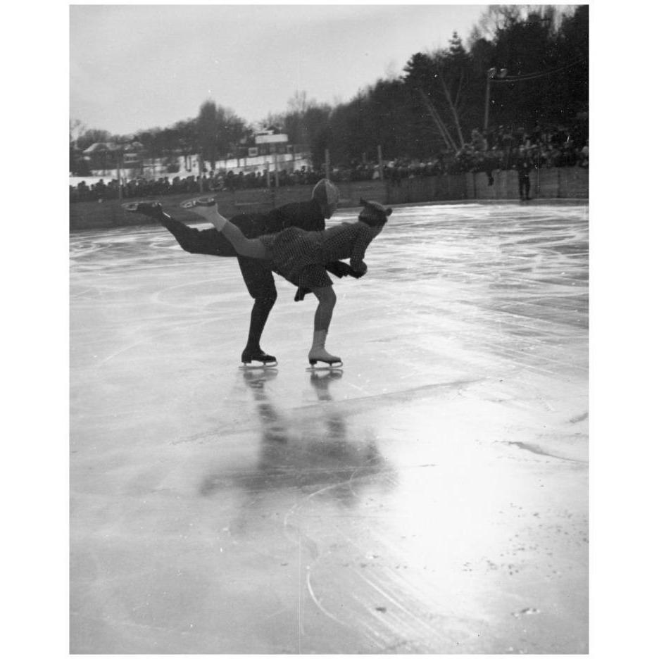Winter Sports, Figure Skating. Hanover, New Hampshire, 1936-Paper Art-22&quotx26"