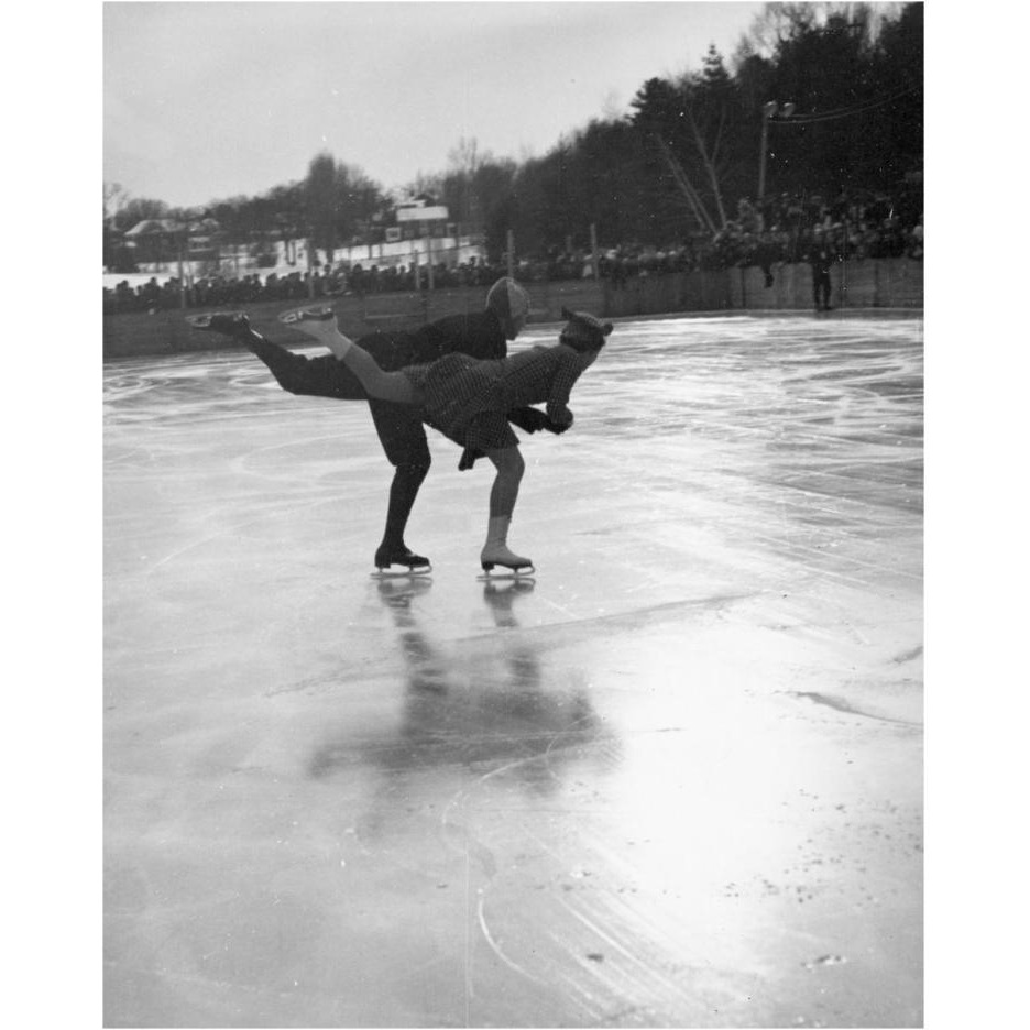 Winter Sports, Figure Skating. Hanover, New Hampshire, 1936-Paper Art-24&quotx30"