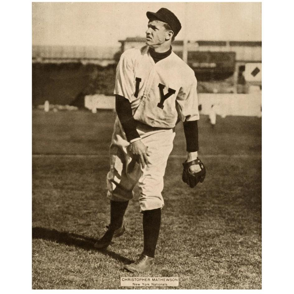 Christopher Mathewson, New York Nationals, 1880-Paper Art-22&quotx26"