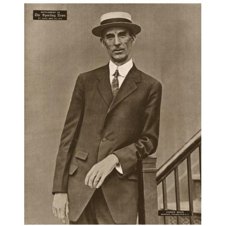 Connie Mack, Manager, Philadelphia American League, 1880-Paper Art-18&quotx22"