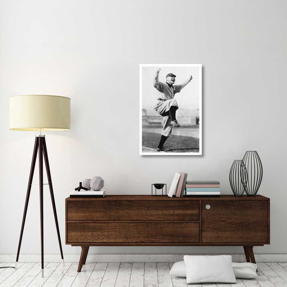 Cheering Baseball Player, 1909-Paper Art-26&quotx38"
