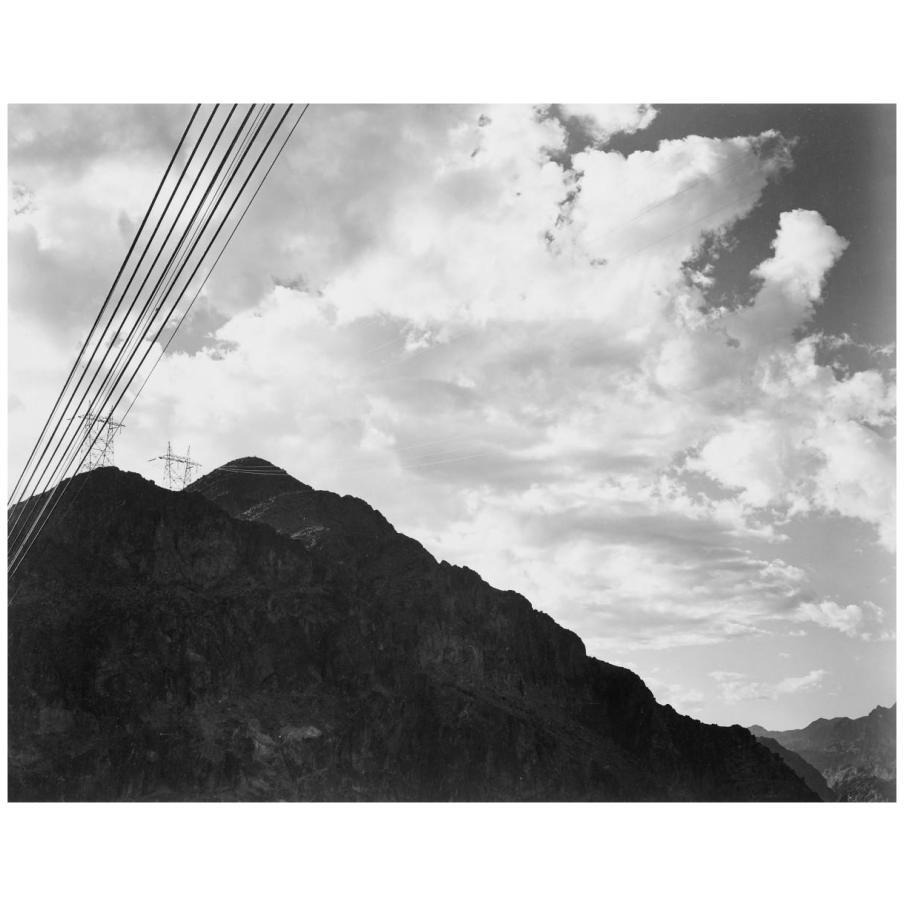 Looking Toward Sugarloaf Mountain With Boulder Dam Transmission Lines - National Parks and Monuments, ca. 1940-Paper Art-18&quotx15"