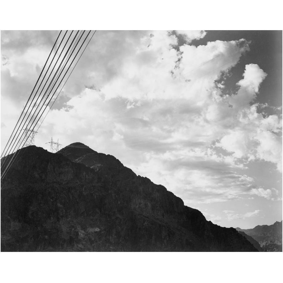Looking Toward Sugarloaf Mountain With Boulder Dam Transmission Lines - National Parks and Monuments, ca. 1940-Paper Art-24&quotx19"