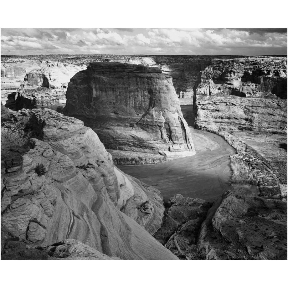 View of valley from mountain, Canyon de Chelly, Arizona - National Parks and Monuments, 1941-Paper Art-24&quotx20"