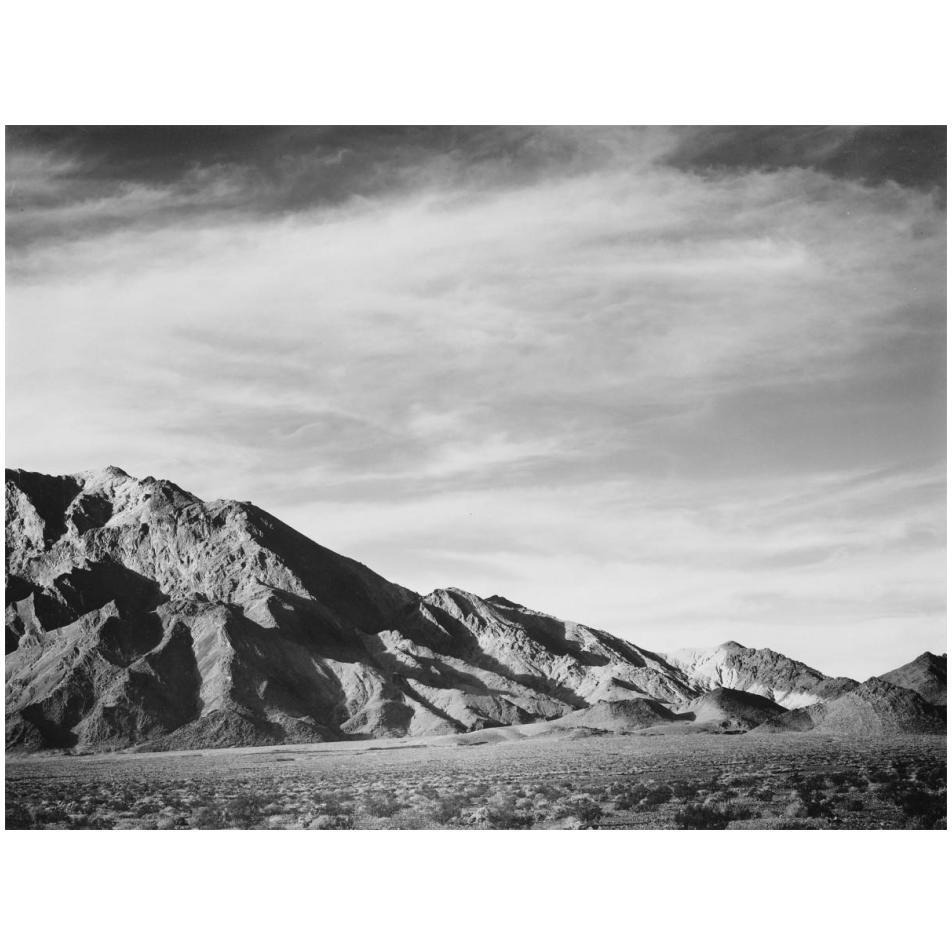 View of mountains near Death Valley, California - National Parks and Monuments, 1941-Paper Art-18&quotx14"