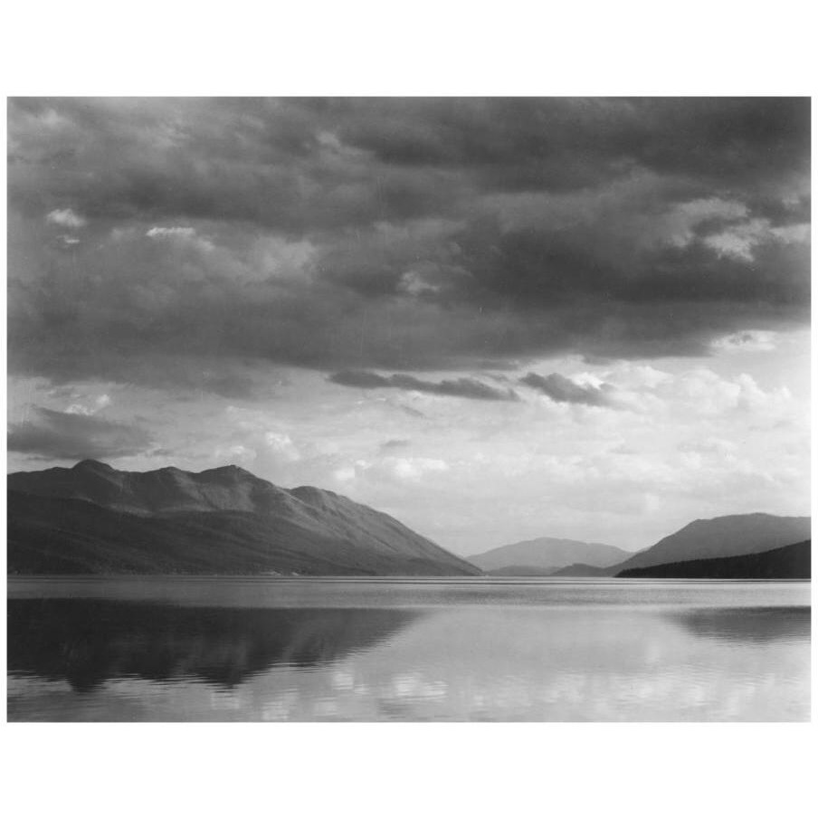 Evening, McDonald Lake, Glacier National Park, Montana - National Parks and Monuments, 1941-Paper Art-18&quotx14"