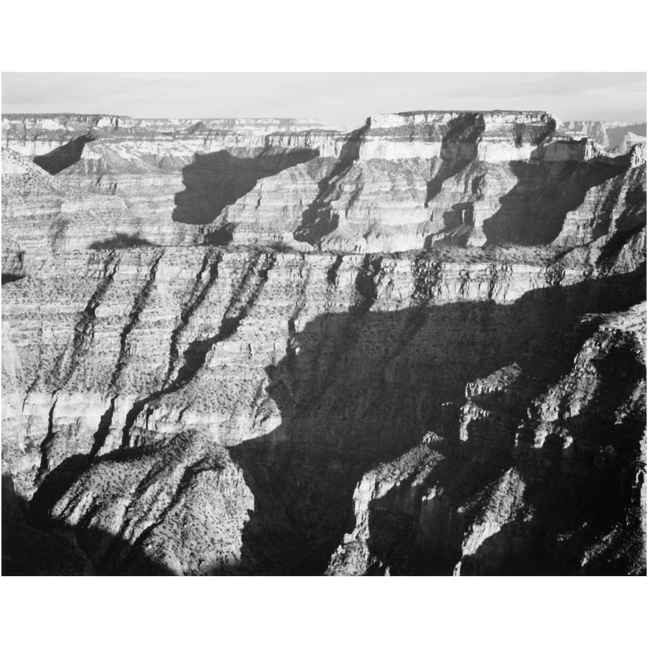 Grand Canyon from North Rim - National Parks and Monuments, 1940-Paper Art-24&quotx19"