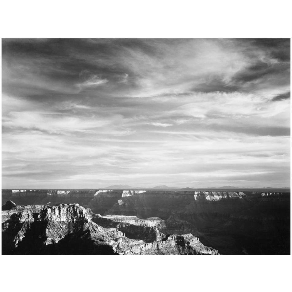 Grand Canyon from North Rim - National Parks and Monuments, 1940-Paper Art-18&quotx14"