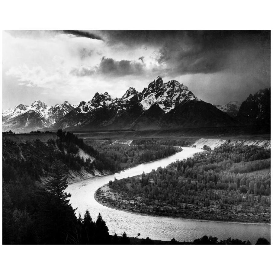 The Tetons - Snake River, Grand Teton National Park, Wyoming , 1941-Paper Art-18&quotx15"