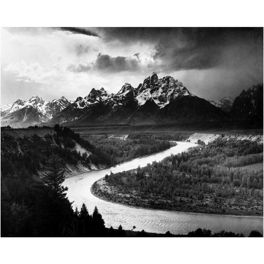 The Tetons - Snake River, Grand Teton National Park, Wyoming , 1941-Paper Art-24&quotx20"