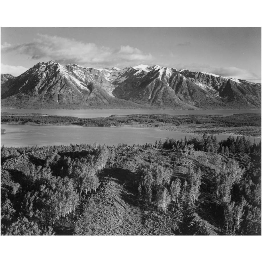 View across river valley, Grand Teton National Park, Wyoming, 1941-Paper Art-24&quotx20"