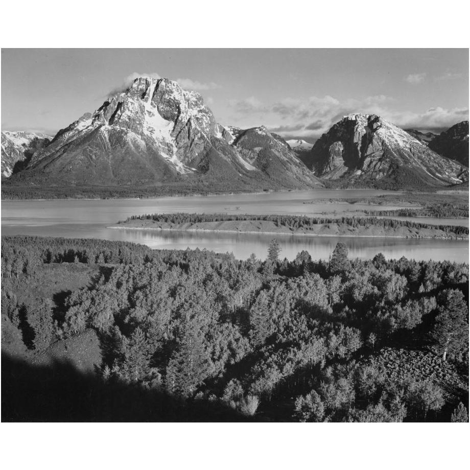 View toward Mount Moran, Grand Teton National Park, Wyoming, 1941-Paper Art-24&quotx20"