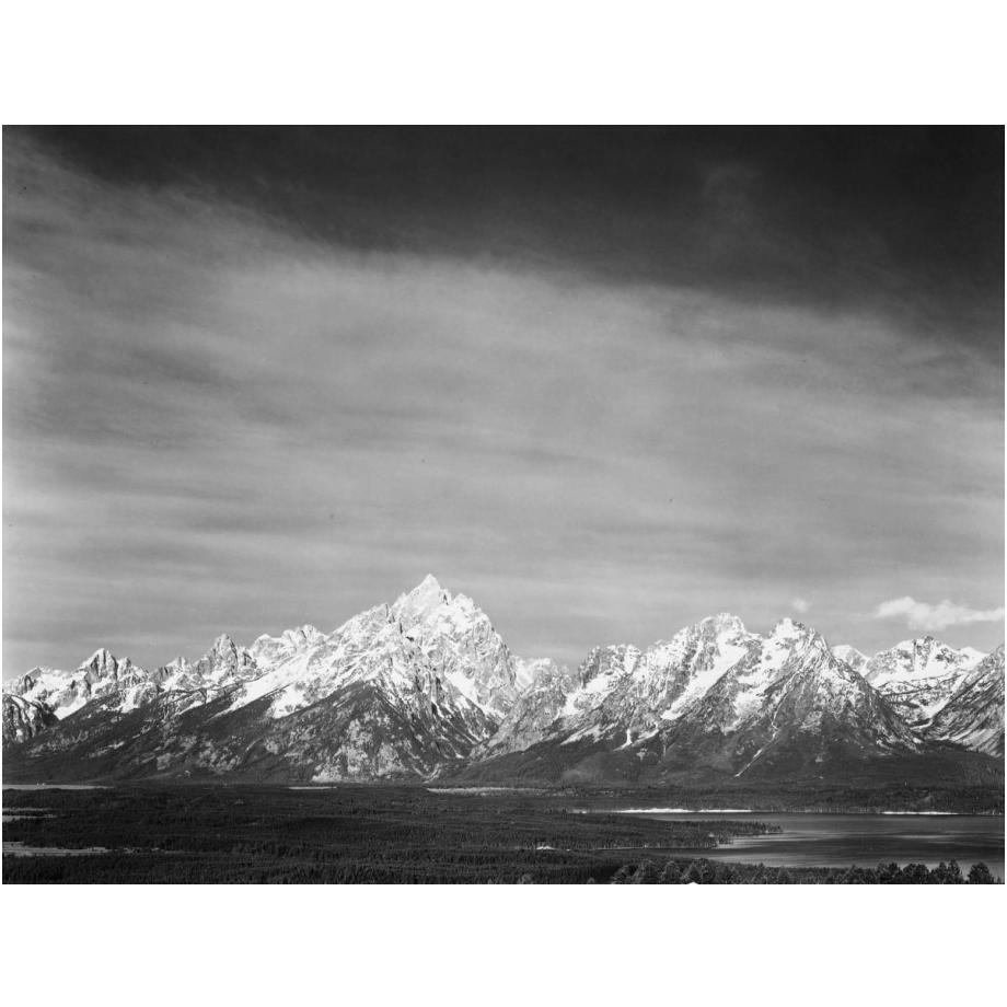 Tetons from Signal Mountain, Grand Teton National Park, Wyoming, 1941-Paper Art-24&quotx19"