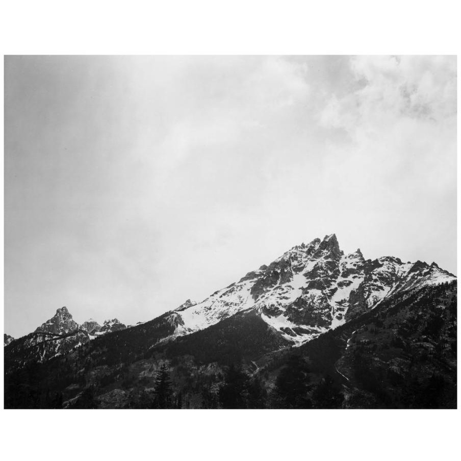 Snow covered peak in Grand Teton National Park, Wyoming, 1941-Paper Art-18&quotx14"