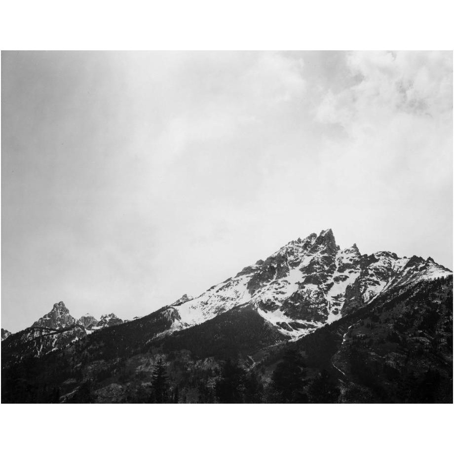 Snow covered peak in Grand Teton National Park, Wyoming, 1941-Paper Art-24&quotx19"