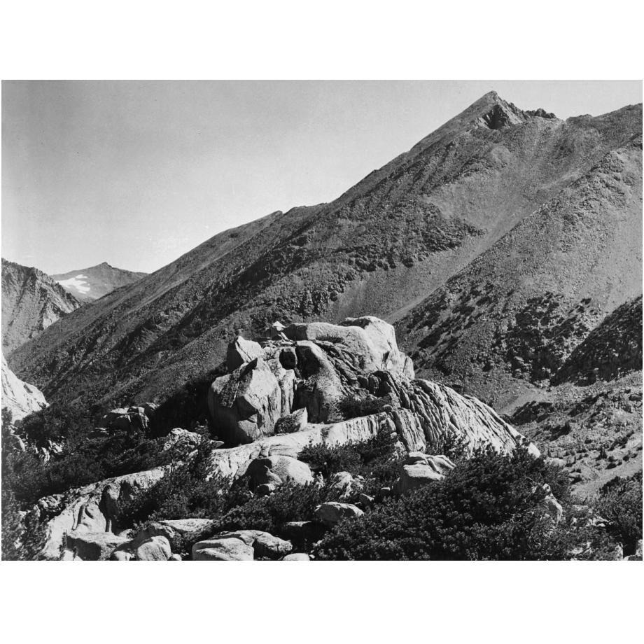 Peak near Rac Lake, Kings River Canyon, proposed as a national park, California, 1936-Paper Art-24&quotx19"