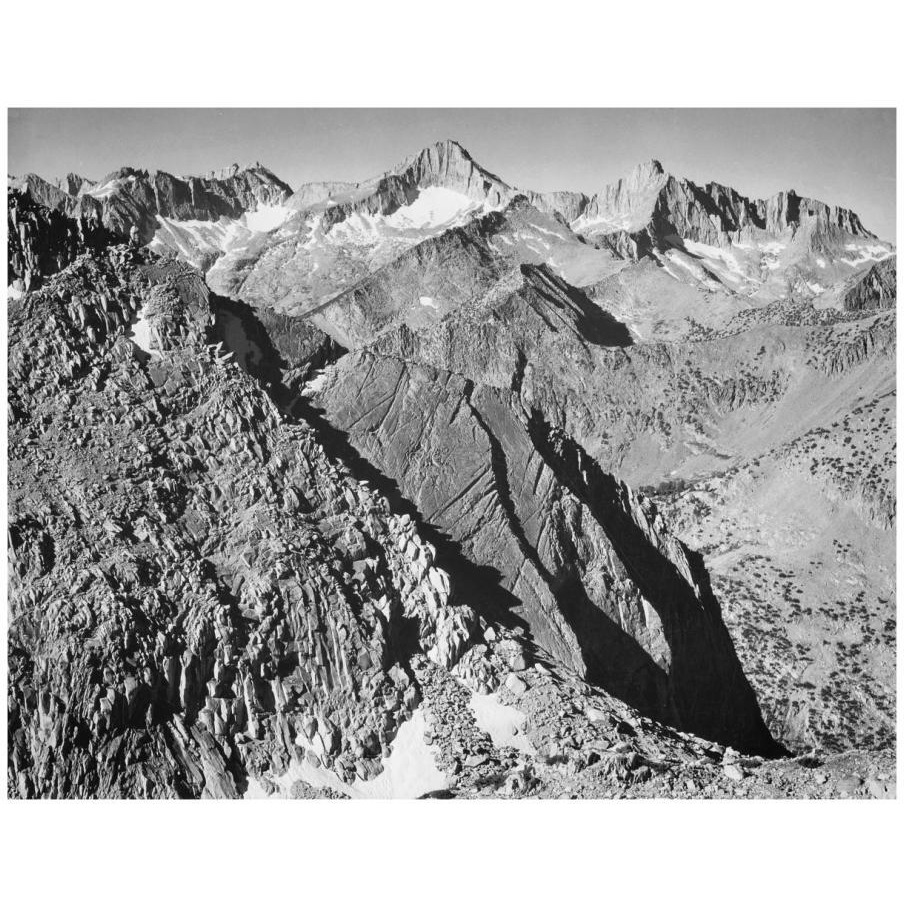 Mt. Brewer, Kings River Canyon,  proposed as a national park, California, 1936-Paper Art-18&quotx14"