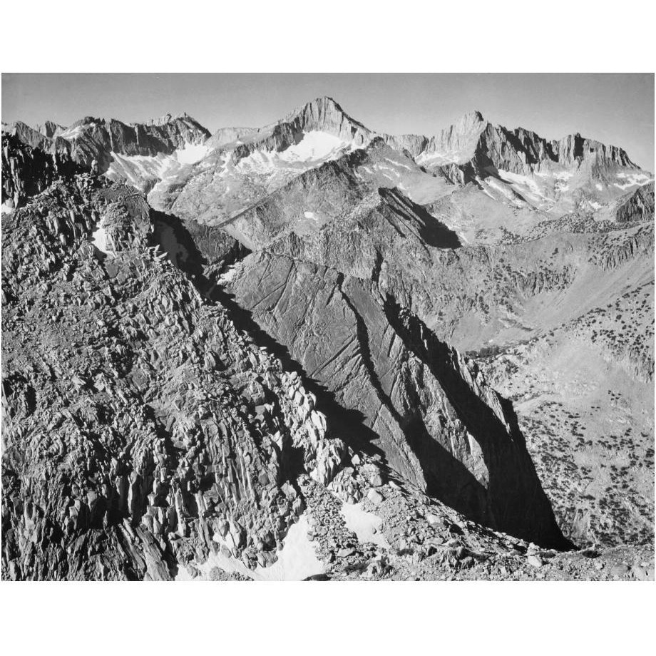 Mt. Brewer, Kings River Canyon,  proposed as a national park, California, 1936-Paper Art-24&quotx19"