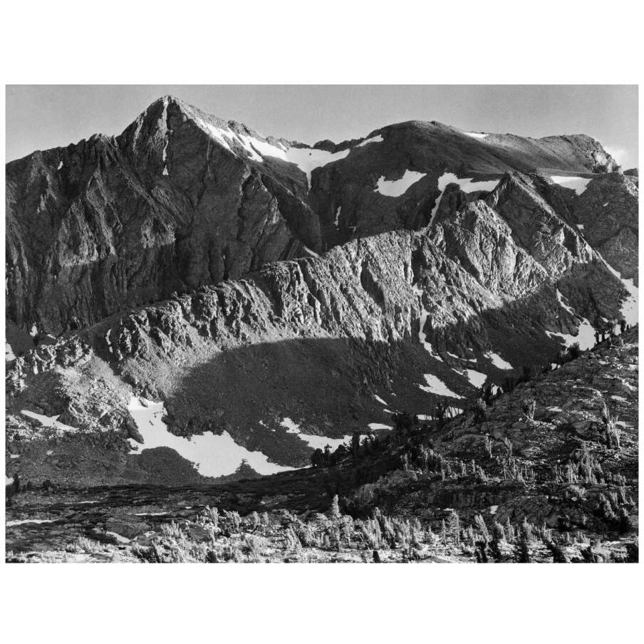Peak above Woody Lake, Kings River Canyon,  proposed as a national park, California, 1936-Paper Art-18&quotx14"
