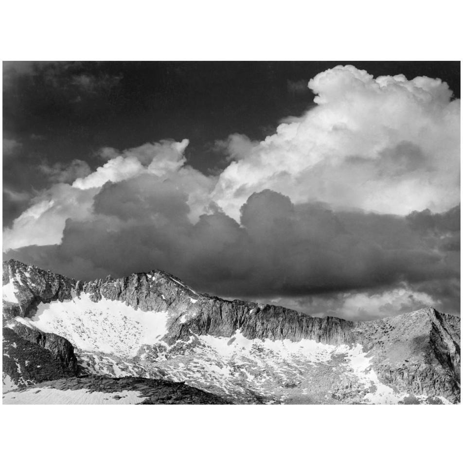Clouds - White Pass, Kings River Canyon, proposed as a national park, California, 1936-Paper Art-18&quotx14"