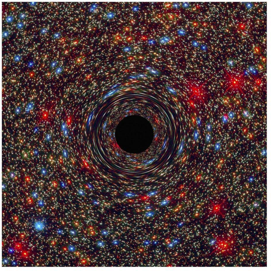 Black Hole in NGC 1600-Paper Art-26&quotx26"