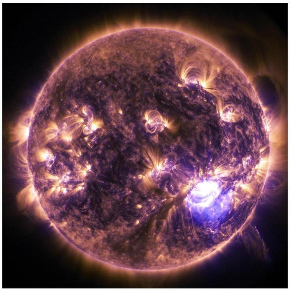 Solar Dynamics Observatory - December 19, 2014-Paper Art-32&quotx32"