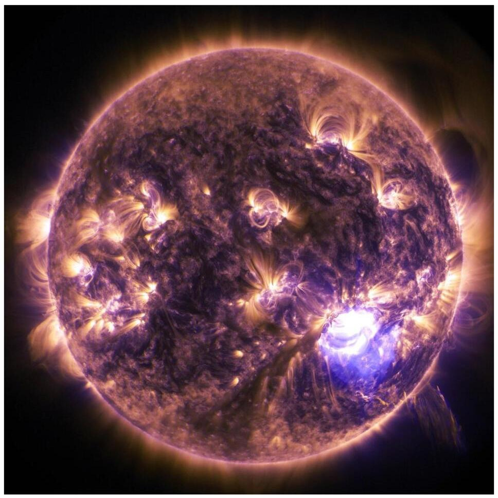 Solar Dynamics Observatory - December 19, 2014-Paper Art-42&quotx42"
