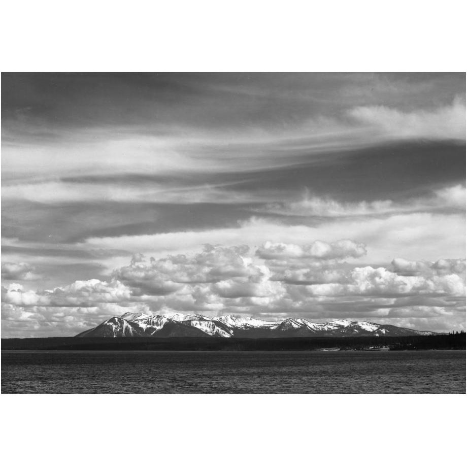 Yellowstone Lake, Mt. Sheridan, Yellowstone National Park, Wyoming, ca. 1941-1942-Paper Art-24&quotx17"