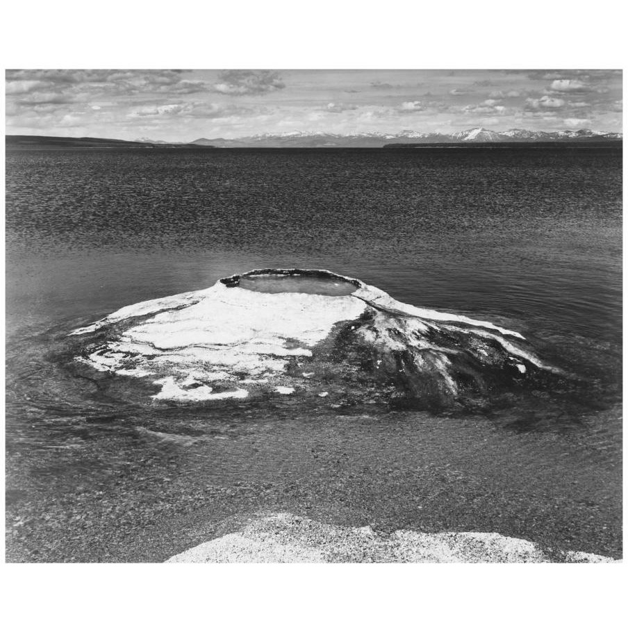 The Fishing Cone - Yellowstone Lake, Yellowstone National Park, Wyoming, ca. 1941-1942-Paper Art-18&quotx15"