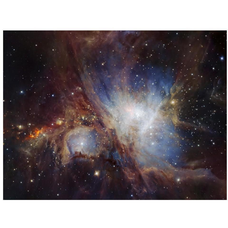 Deep infrared view of the Orion Nebula from HAWK-I-Paper Art-18&quotx14"